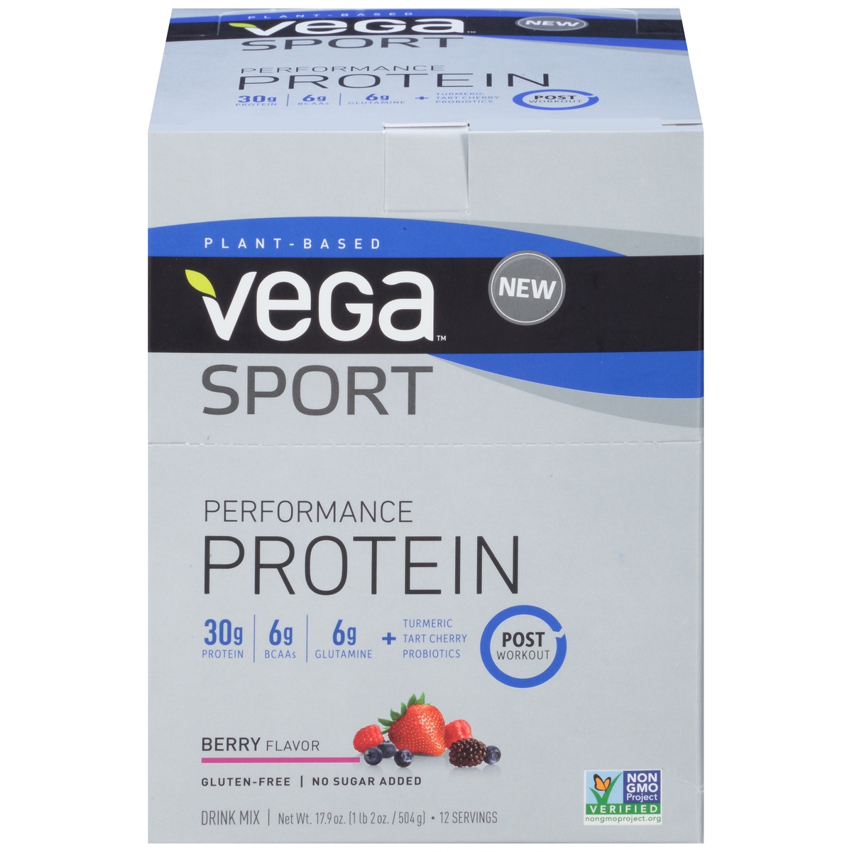 slide 1 of 8, Vega Sport Protein Berry Box, 12 ct