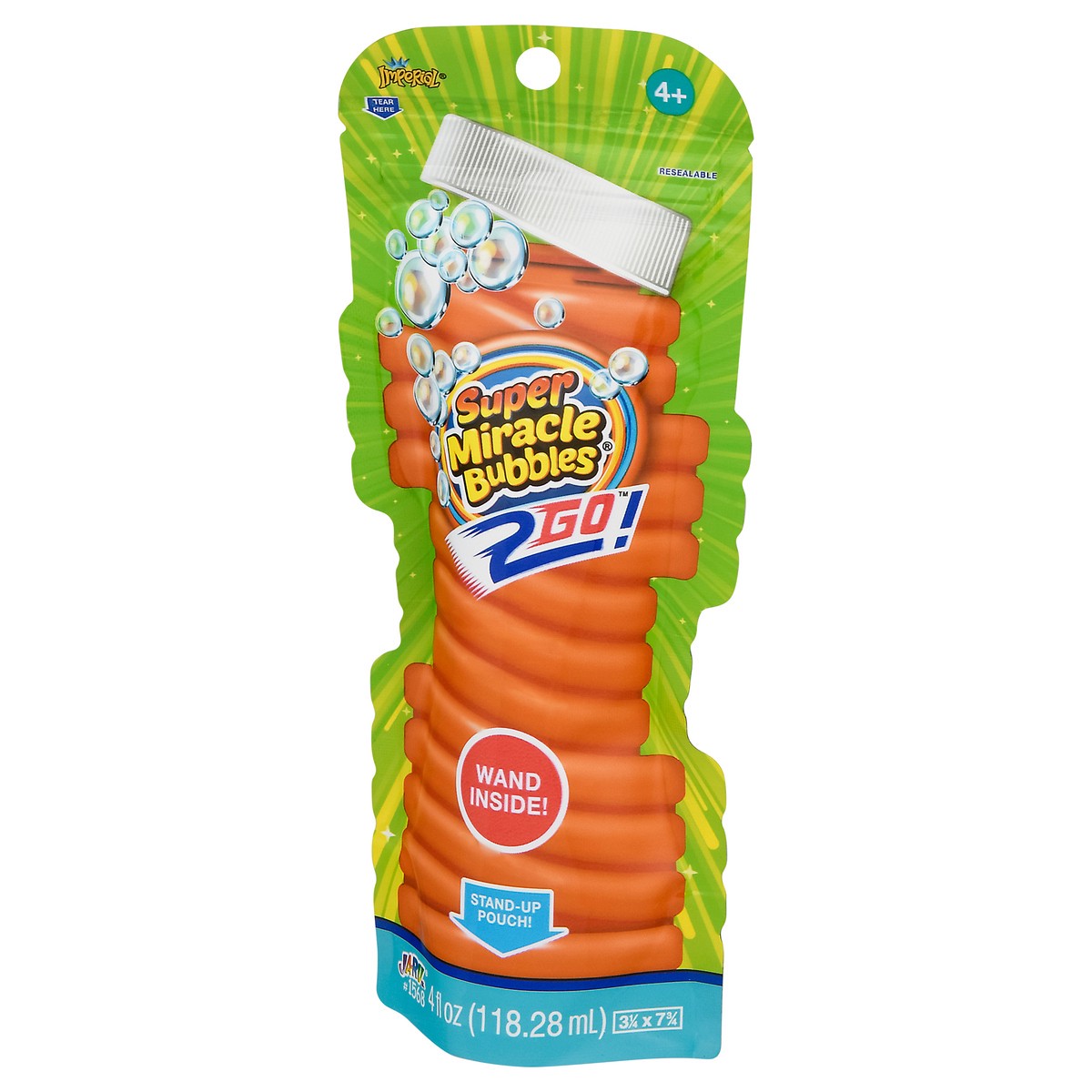 slide 6 of 9, Super Miracle Bubbles 2 Go Ages 4+ Bubbles 4 fl oz, 4 fl oz