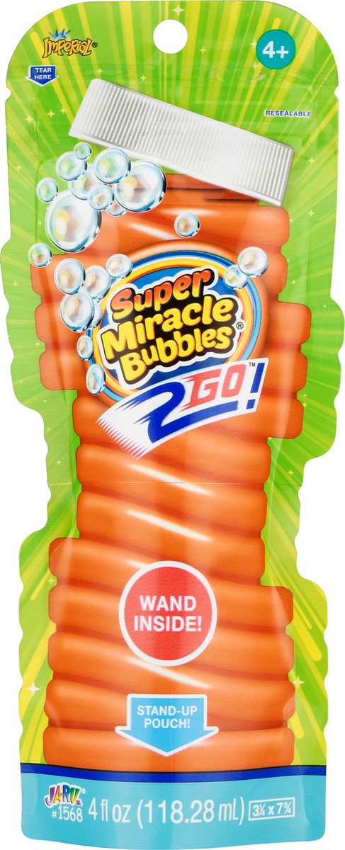 slide 1 of 9, Super Miracle Bubbles 2 Go Ages 4+ Bubbles 4 fl oz, 4 fl oz