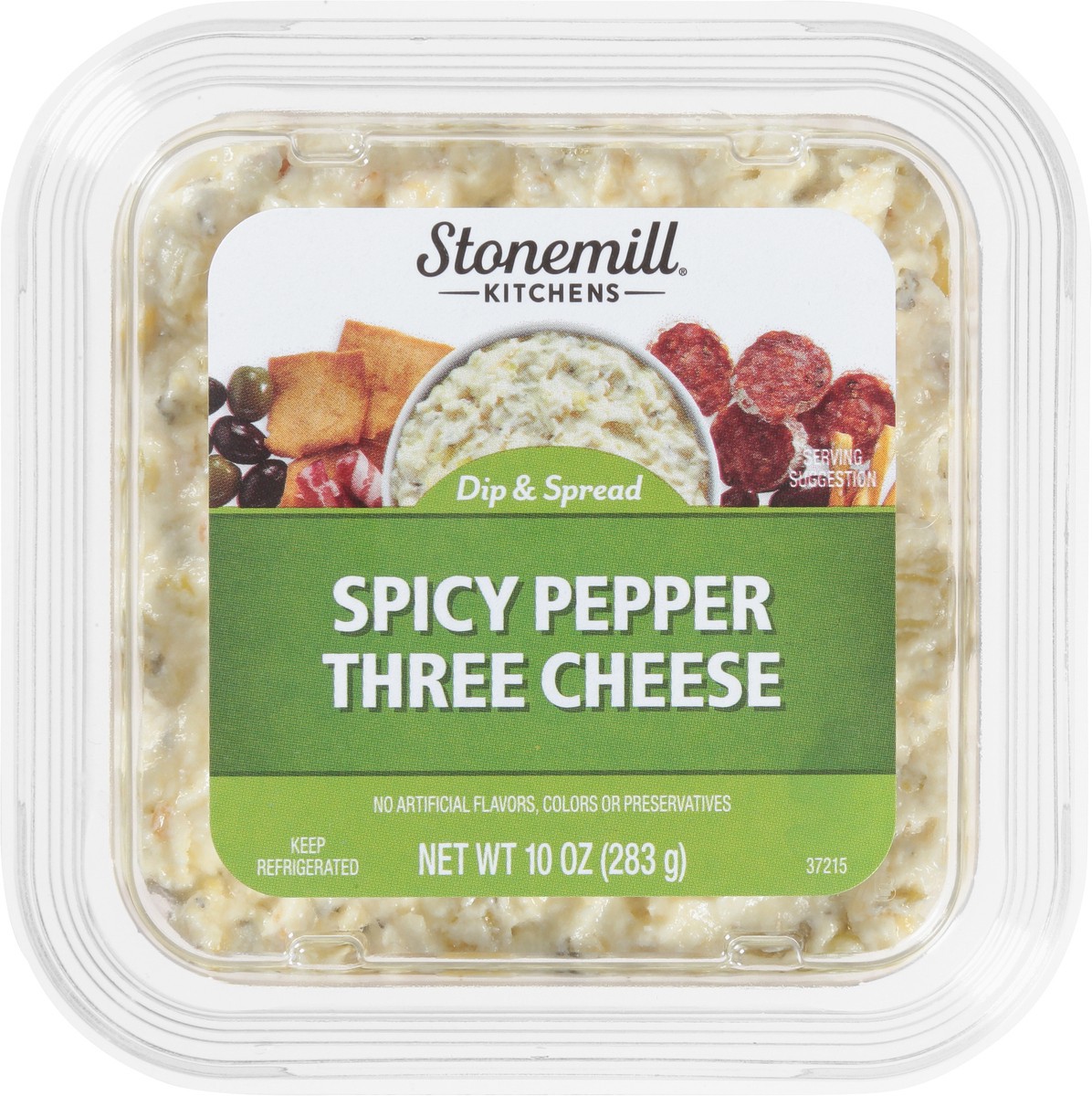 slide 10 of 13, Stonemill Kitchens Spicy Pepper Three Cheese Dip, 10 oz