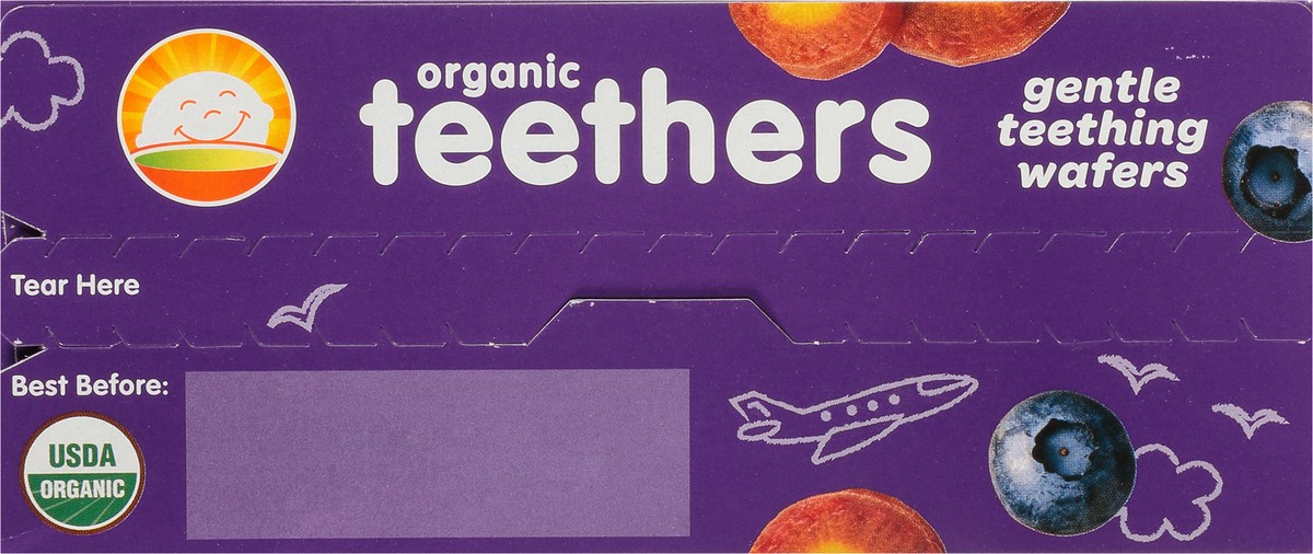 slide 7 of 9, Happy Baby Organic Teethers, Baby Food Snack, Blueberry & Carrot – 12ct/0.14oz Each, 12 ct