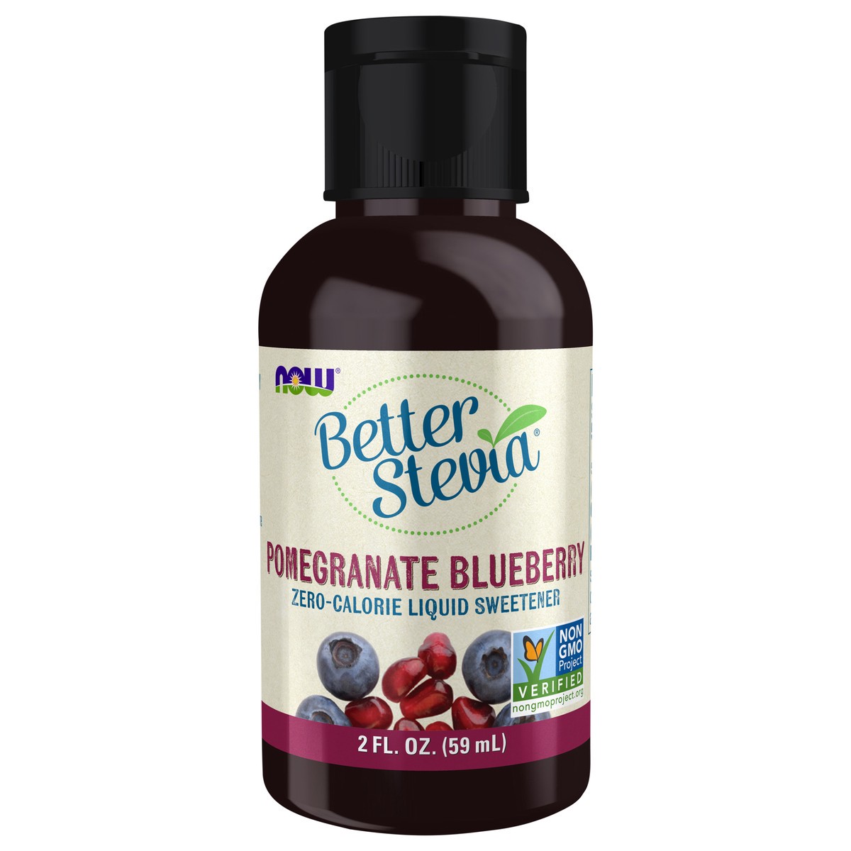 slide 1 of 4, NOW Foods BetterStevia Liquid, Pomegranate Blueberry - 2 fl. oz., 2 fl oz