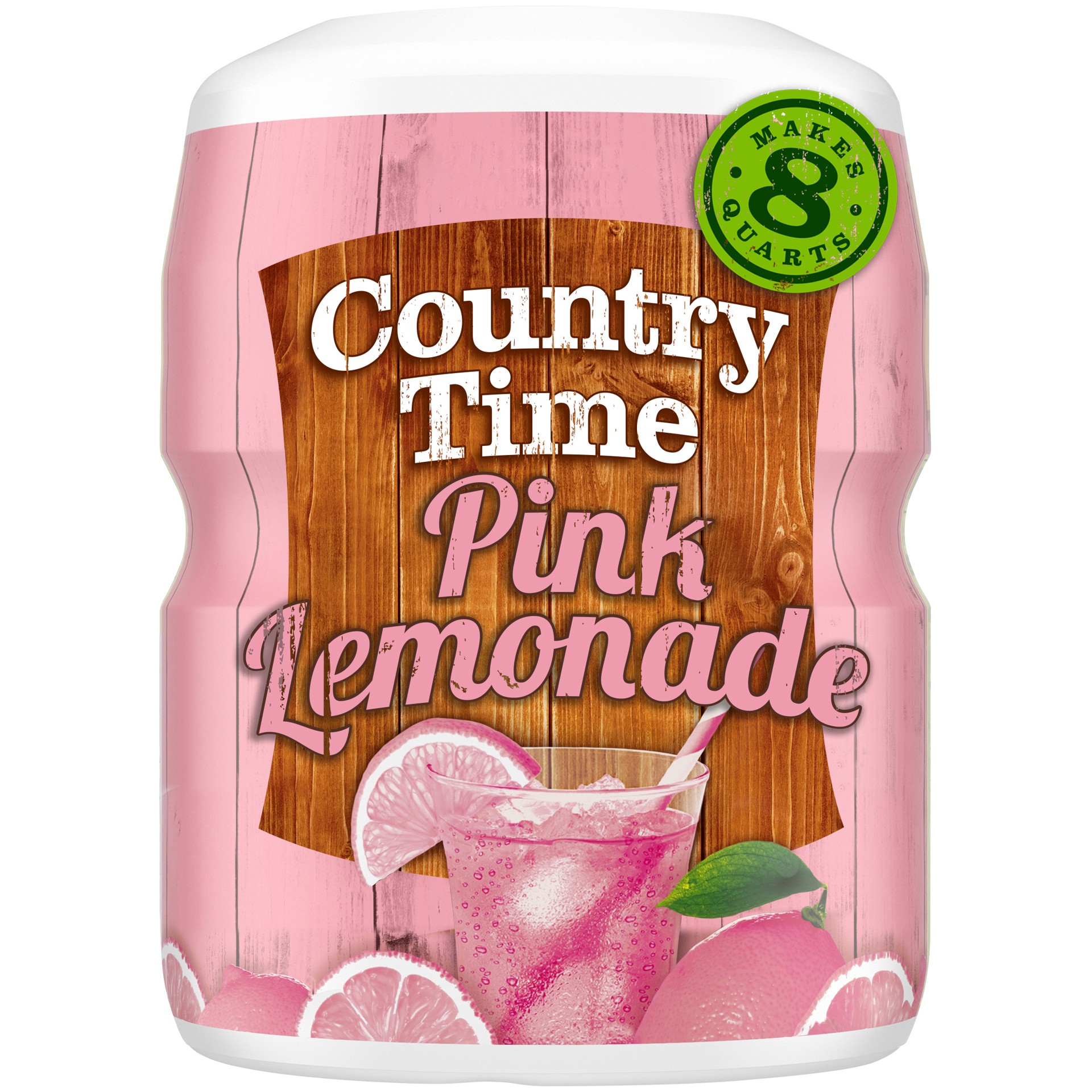 slide 1 of 9, Country Time Pink Lemonade Naturally Flavored Powdered Drink Mix, 19 oz. Canister, 19 oz