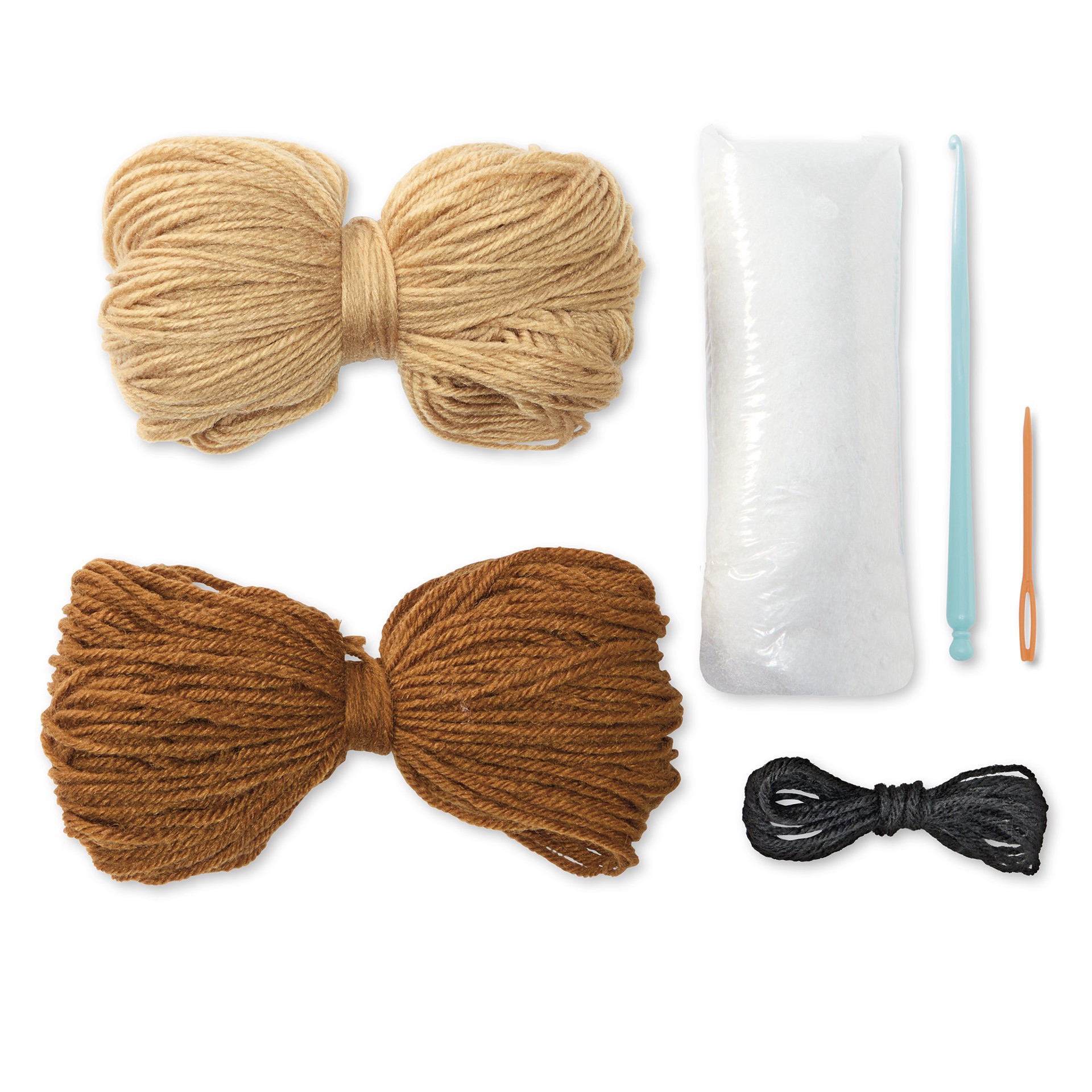 slide 2 of 4, Intermediate Capybara Amigurumi Crochet Kit By Loops & Threads, 5.1 in x 3 in x 3.5 in