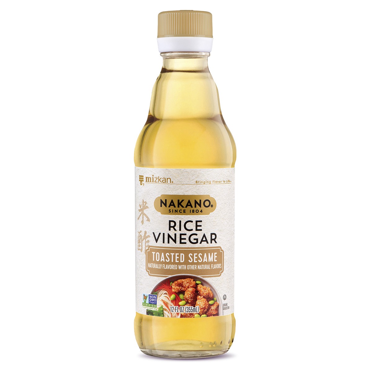 slide 1 of 9, Nakano Toasted Sesame Rice Vinegar, 12 oz