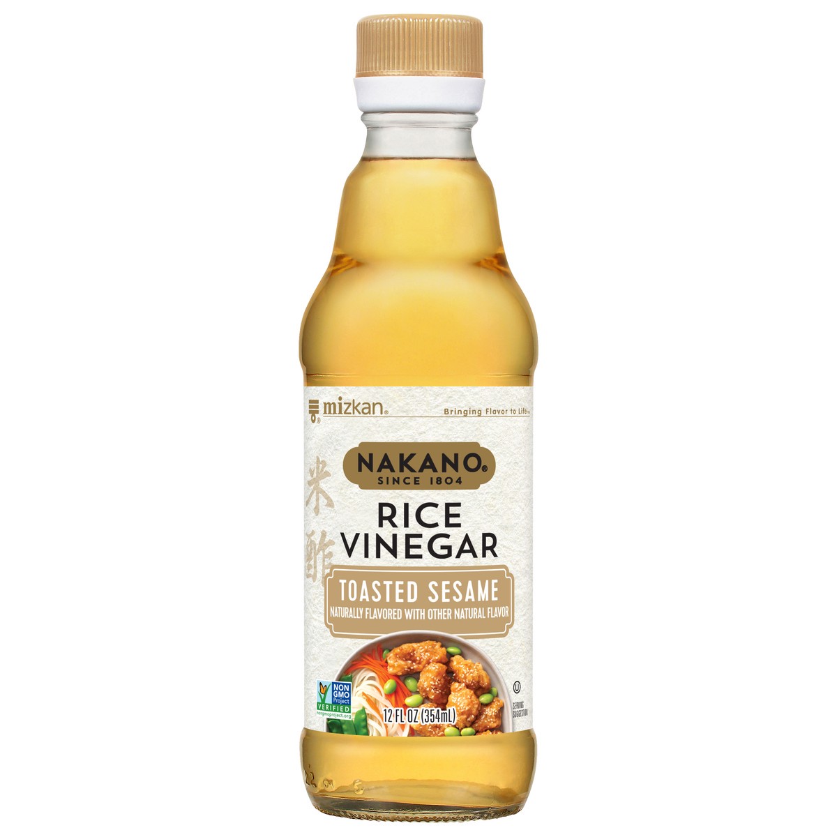 slide 1 of 9, Nakano Toasted Sesame Rice Vinegar, 12 oz