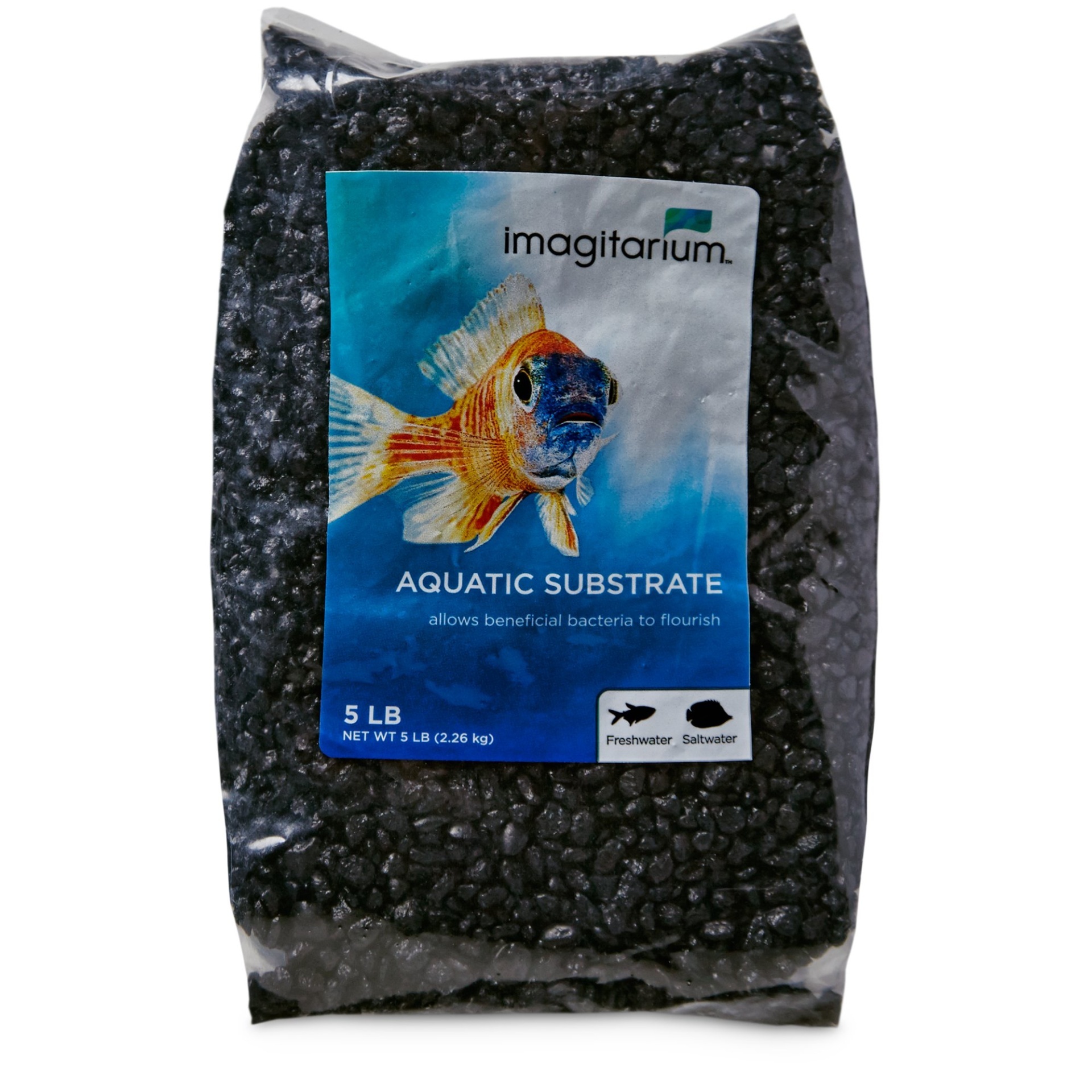 slide 1 of 1, Imagitarium Frosted Black Aquarium Gravel, 5 lb