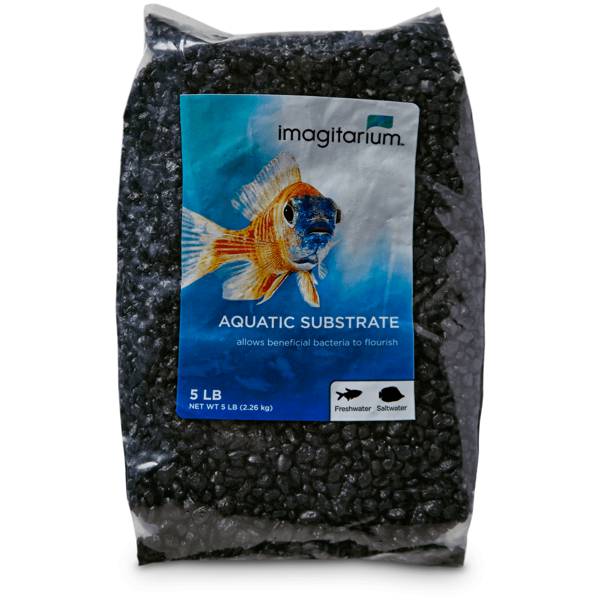 slide 1 of 1, Imagitarium Frosted Black Aquarium Gravel, 5 lb