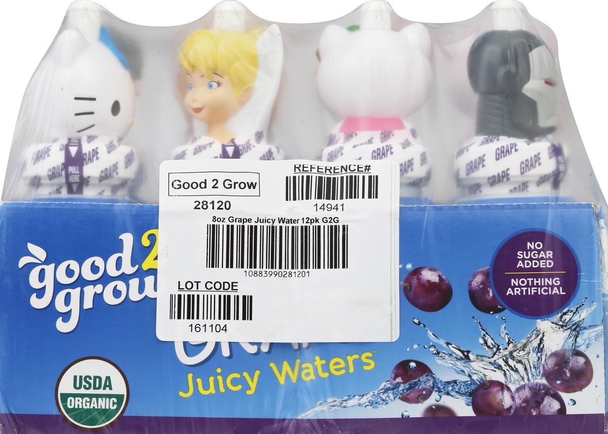 slide 4 of 4, good2grow Juicy Waters Grape, Assorted Characters - 8 oz, 8 oz