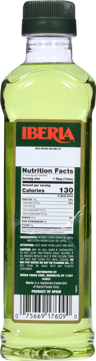 slide 5 of 9, Iberia Premium Blend Sunflower Oil & Extra Virgin Olive Oil 17 fl oz, 17 fl oz