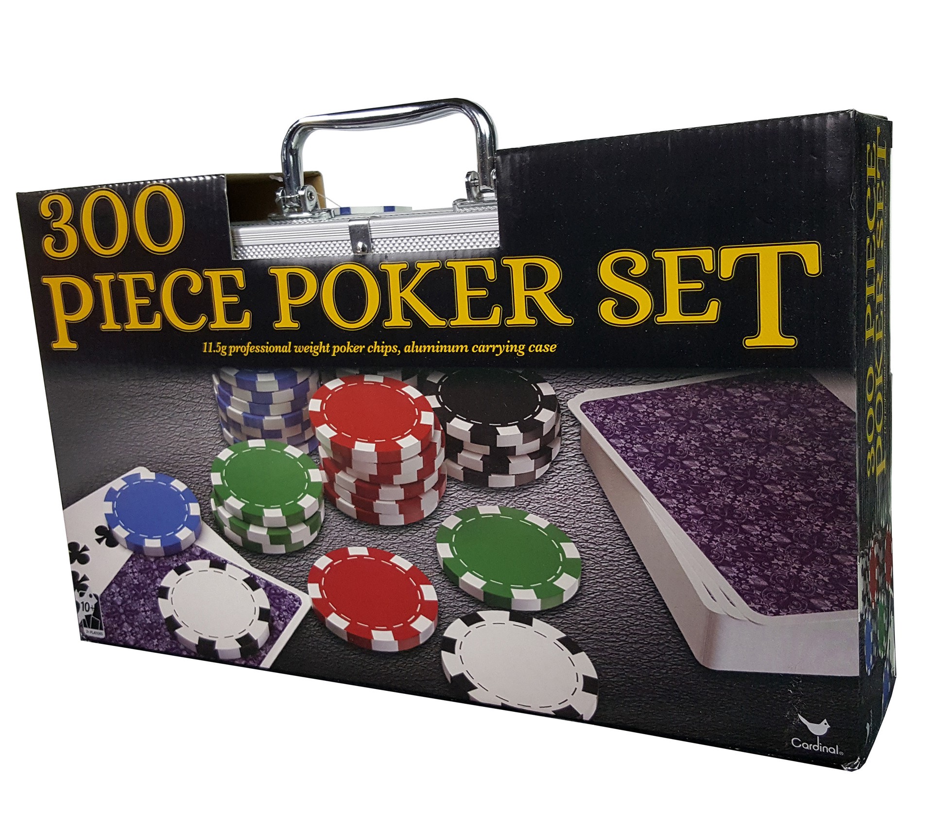 slide 1 of 1, Cardinal Games Classic 300-Piece Poker Set with Aluminum Storage Case, 1 ct