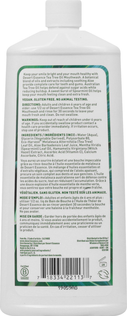 slide 8 of 10, Desert Essence Tea Tree Oil Mouthwash, 16 fl oz