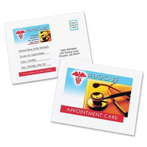 slide 2 of 3, Avery Laser Post Cards, White, 200 ct