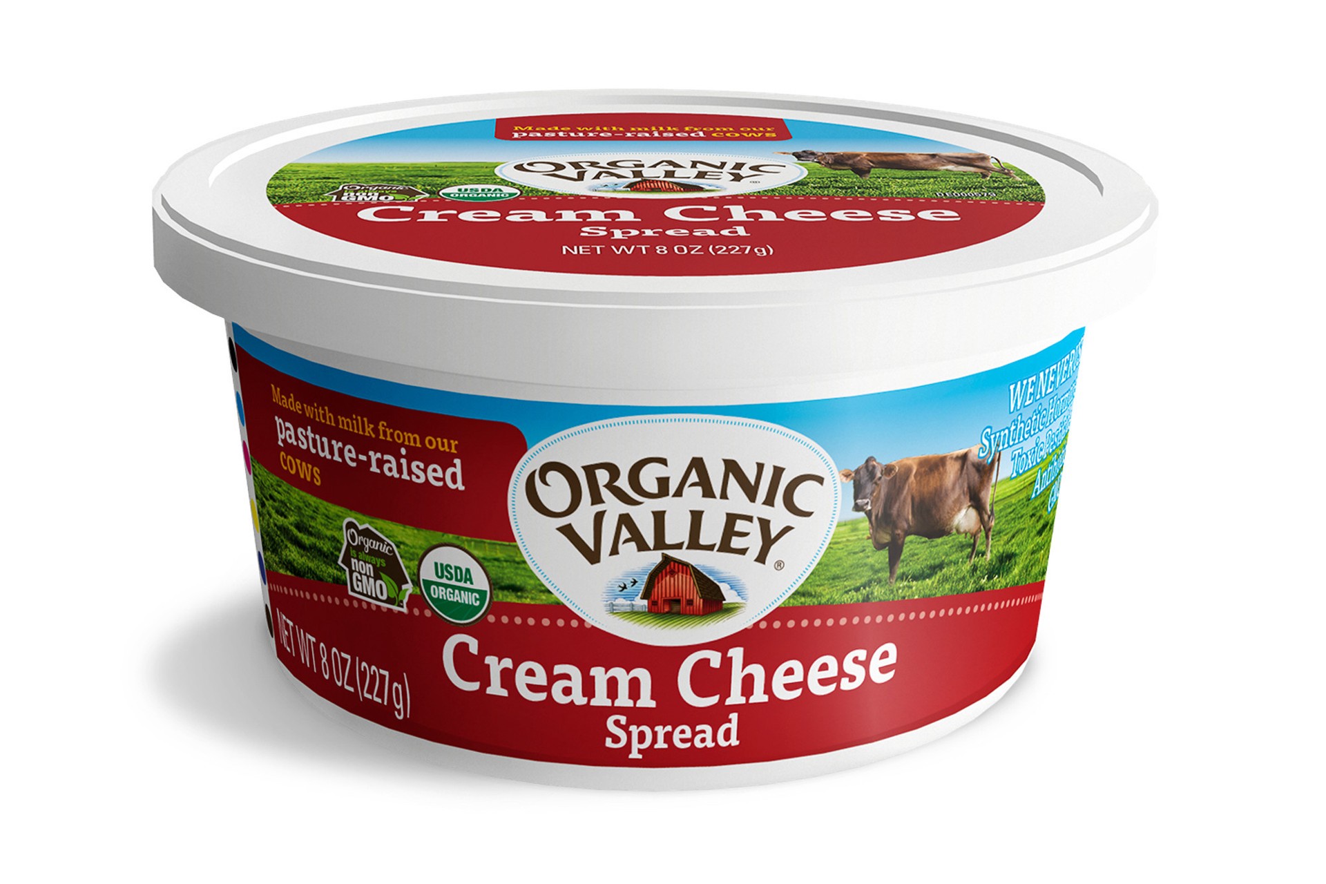 slide 1 of 3, ORGANIC VALLEY Organic Cream Cheese Spread, 8 oz, 8 oz