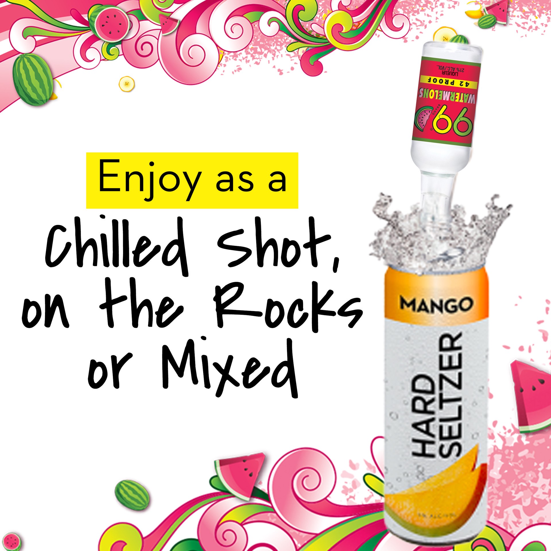 slide 3 of 5, 99 Brand Watermelons Liqueur, 