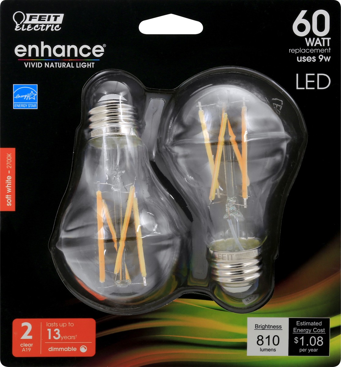 slide 5 of 6, Feit Electric Light Bulb 2 ea, 2 ct