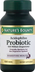 Nature's Bounty Probiotic Acidophilus Dietary Supplement Tablets