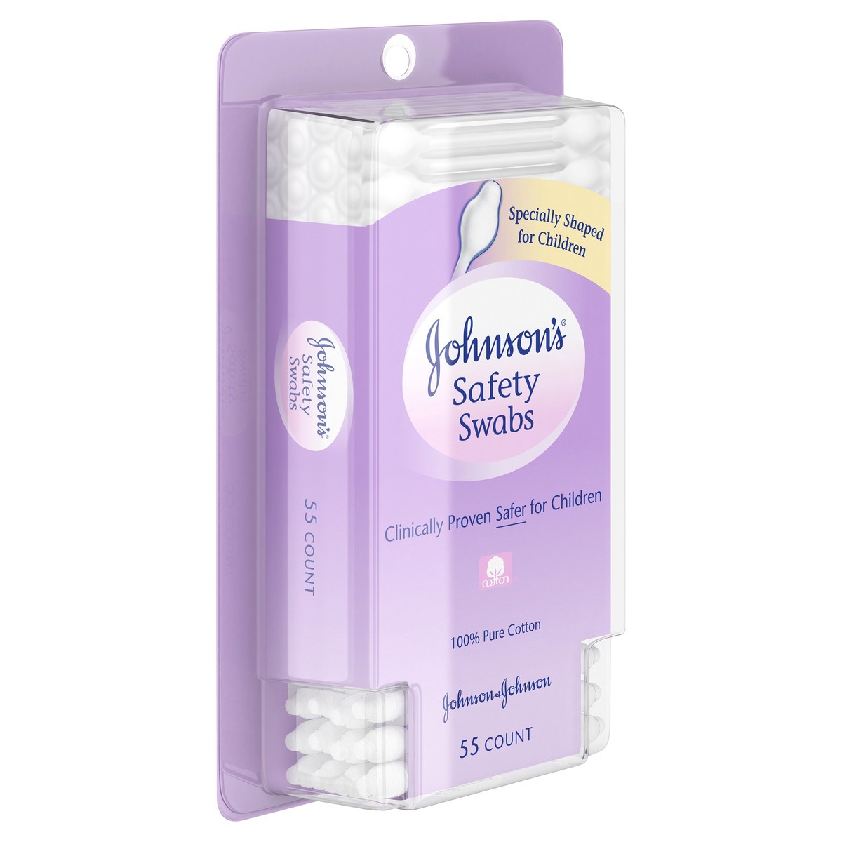 slide 2 of 7, Johnson & Johnson Safety Swabs, 55 ct