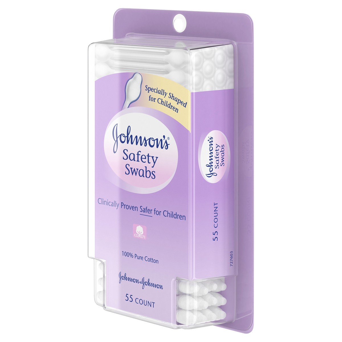 slide 3 of 7, Johnson & Johnson Safety Swabs, 55 ct