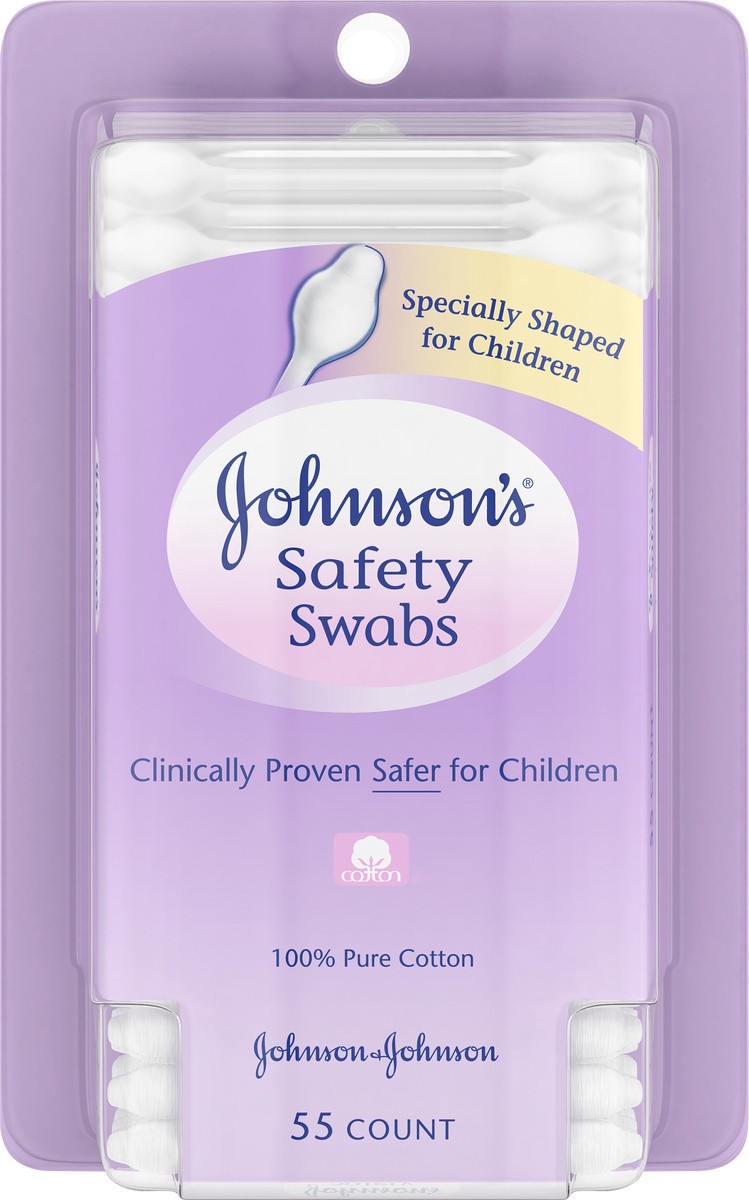 slide 5 of 7, Johnson & Johnson Safety Swabs, 55 ct