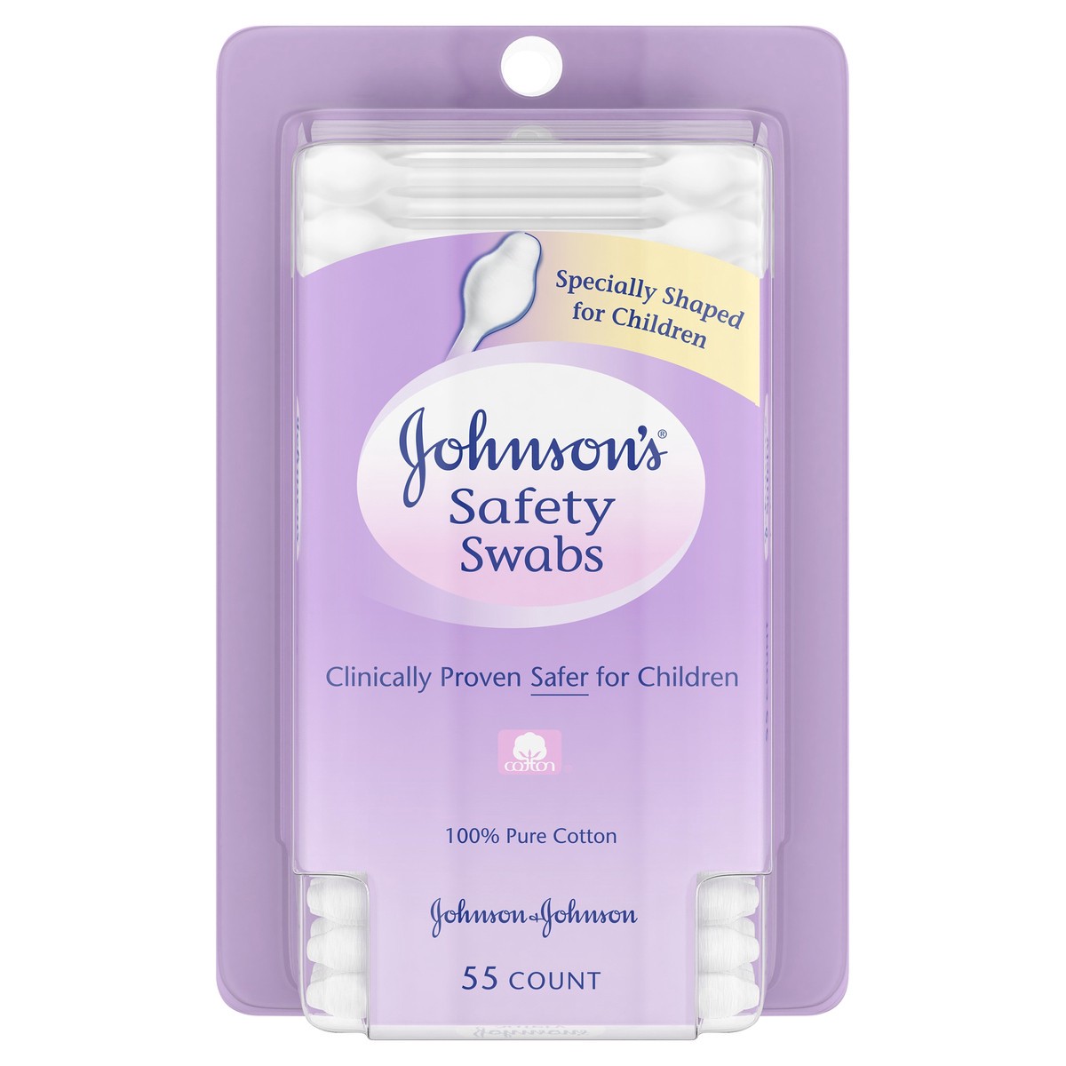 slide 1 of 7, Johnson & Johnson Safety Swabs, 55 ct