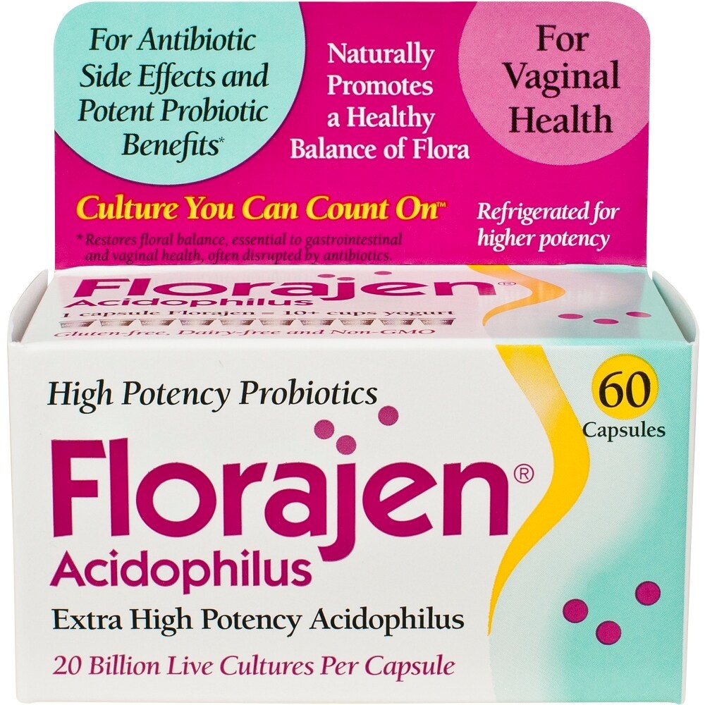 slide 1 of 1, Florajen Acidophilus Capsules, 60 ct