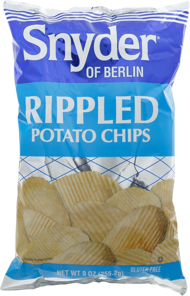 slide 3 of 12, Snyder's of Hanover Snyder of Berlin Rippled Potato Chips 9 oz, 9 oz