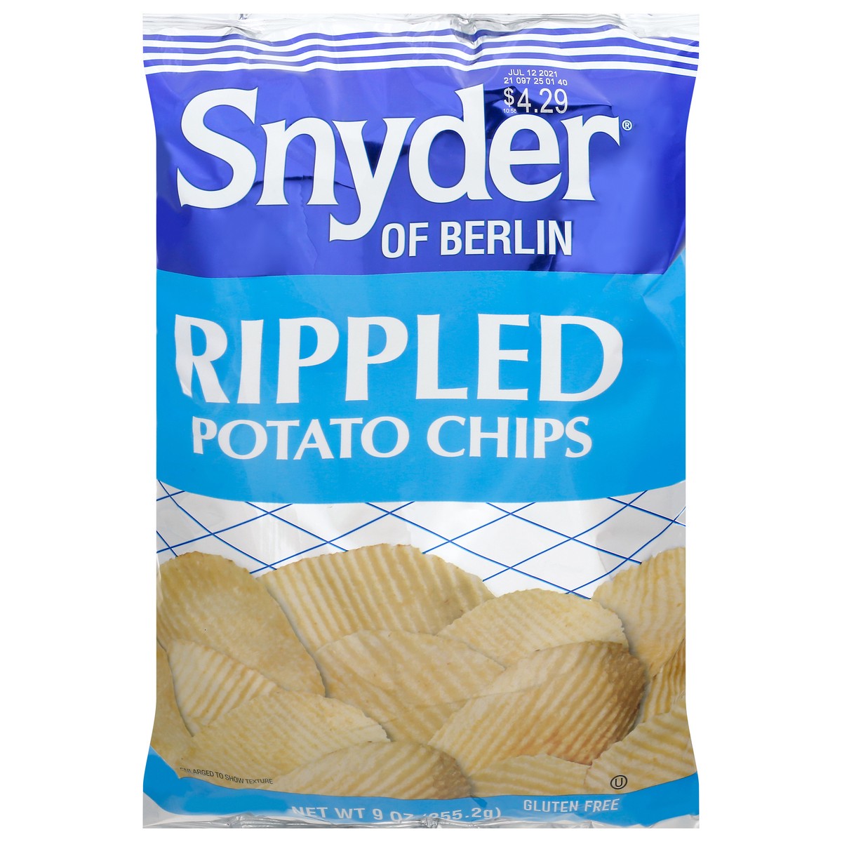 slide 1 of 12, Snyder's of Hanover Snyder of Berlin Rippled Potato Chips 9 oz, 9 oz