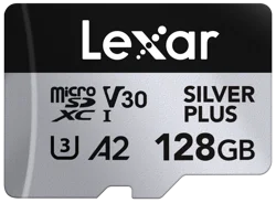 Lexar Professional Silver Plus Microsdxc Uhs-I Card, 128gb
