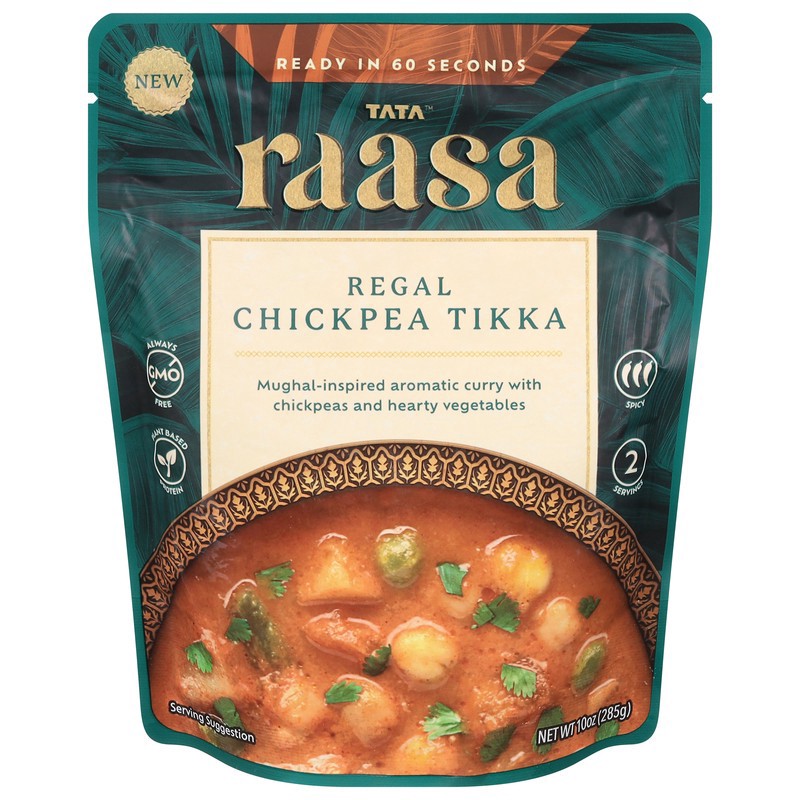 slide 1 of 5, Tata Raasa Regal Chickpea Tikka 10 oz, 10 oz