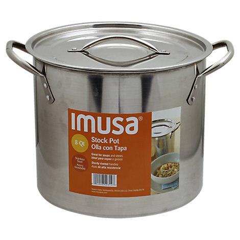 slide 1 of 1, IMUSA Stock Pot, 8 qt