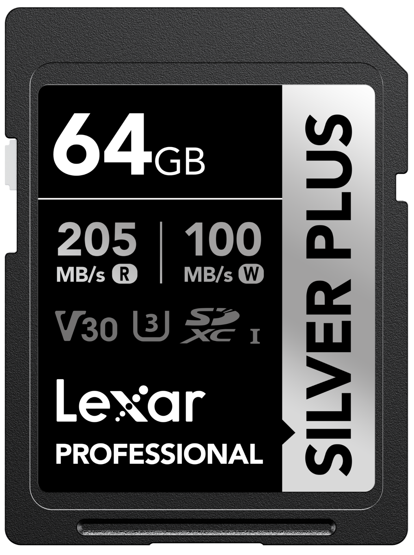 slide 1 of 7, Lexar Professional Silver Plus Sdxc Uhs-I Card, 64gb, 1 ct