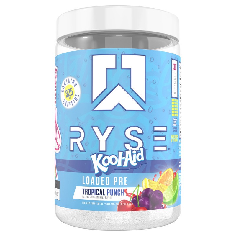 slide 1 of 3, Ryse Kool-Aid Tropical Punch Loaded Pre 15.0 oz, 15 oz