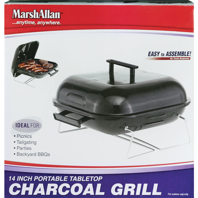 slide 1 of 1, Marsh Allen 14In Charcoal Grill, 1 ct