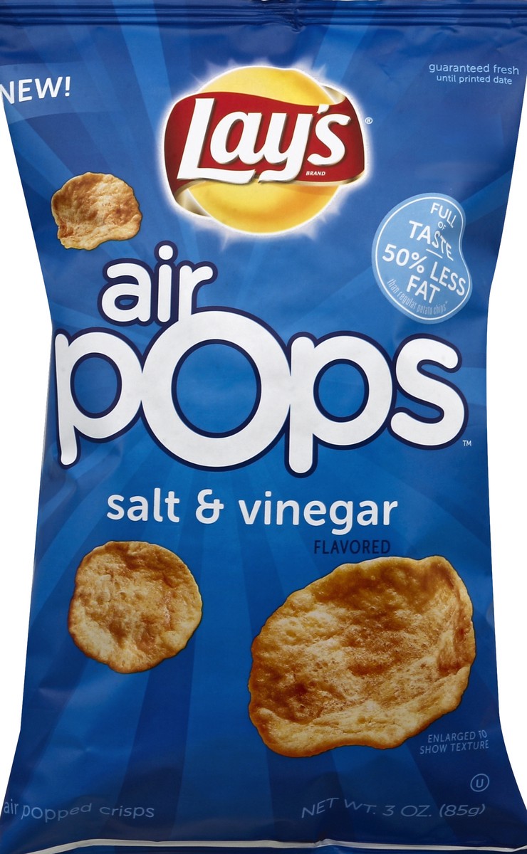 slide 5 of 6, Lay's Air Pops Salt & Vinegar Flavored, 3 oz