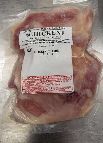 slide 1 of 1, Garno Farms Chicken Thighs, per lb