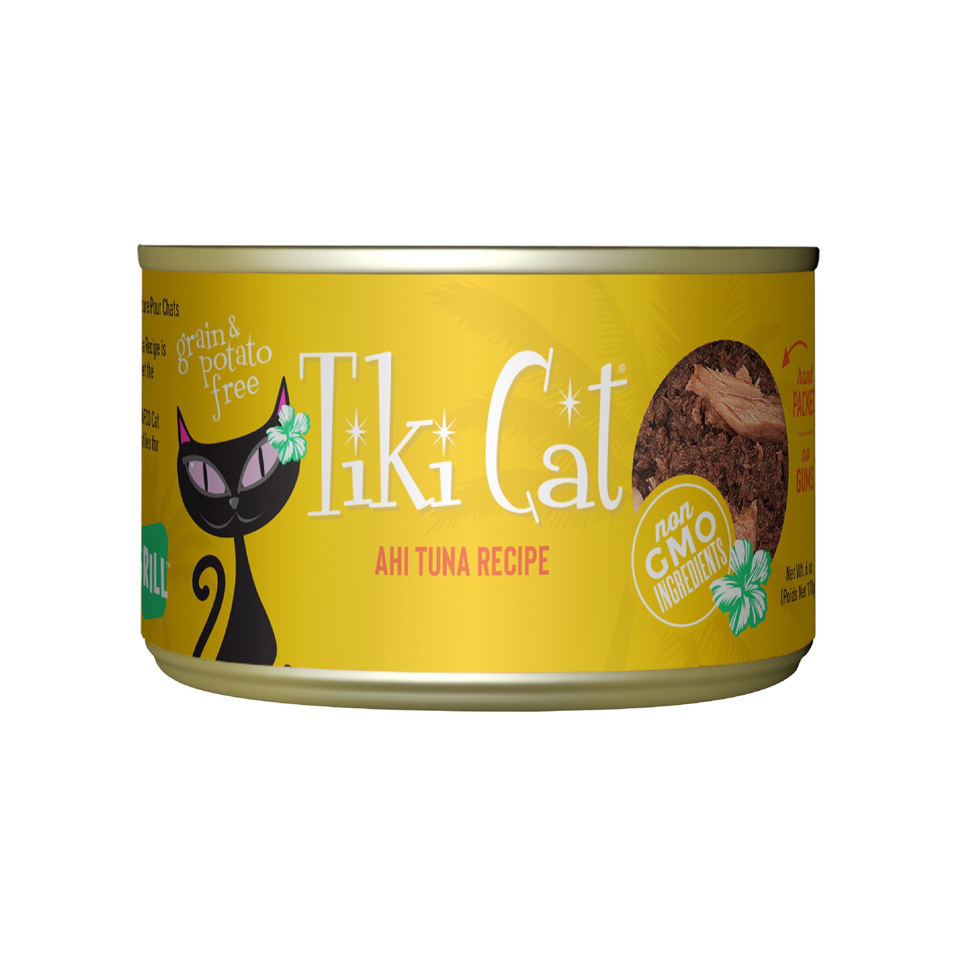 slide 1 of 7, Tiki Cat Grill Wet Cat Food, Ahi Tuna, 6 oz. Can, 6 oz