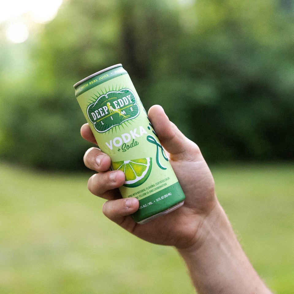 slide 3 of 3, Deep Eddy Lime Vodka & Soda 4 Pack Can, 355 ml