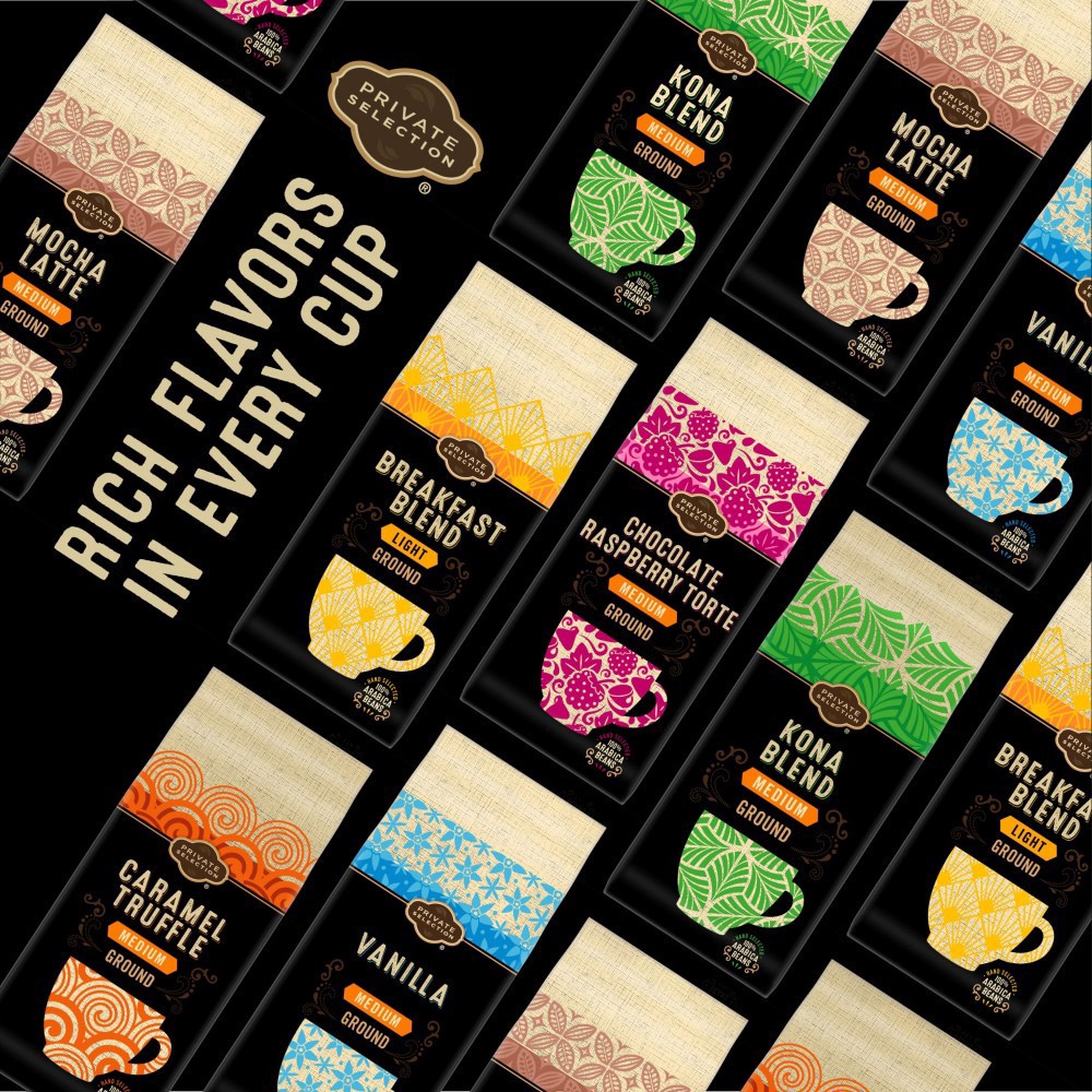 slide 6 of 6, Private Selection Fair Trade Caramel Truffle Medium Roast Ground Coffee - 12 oz, 12 oz