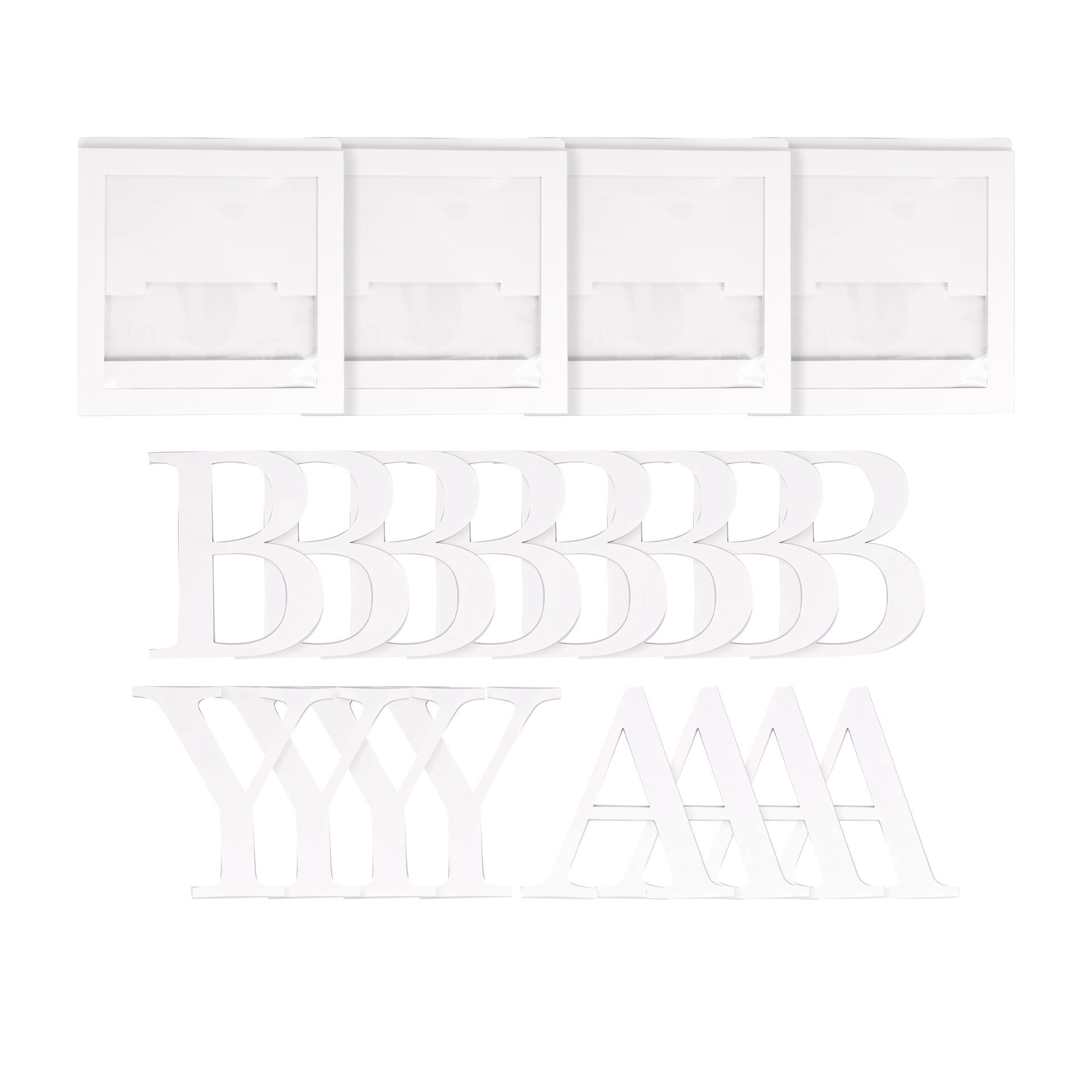 slide 3 of 3, Baby Alphabet Decor Boxes By Celebrate It, 12 in x 12 in x 12 in