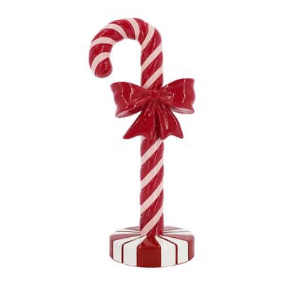 slide 1 of 4, 8" Candy Cane With Bow Tabletop Decor By Ashland, 3.5 in x 2.5 in x 8 in