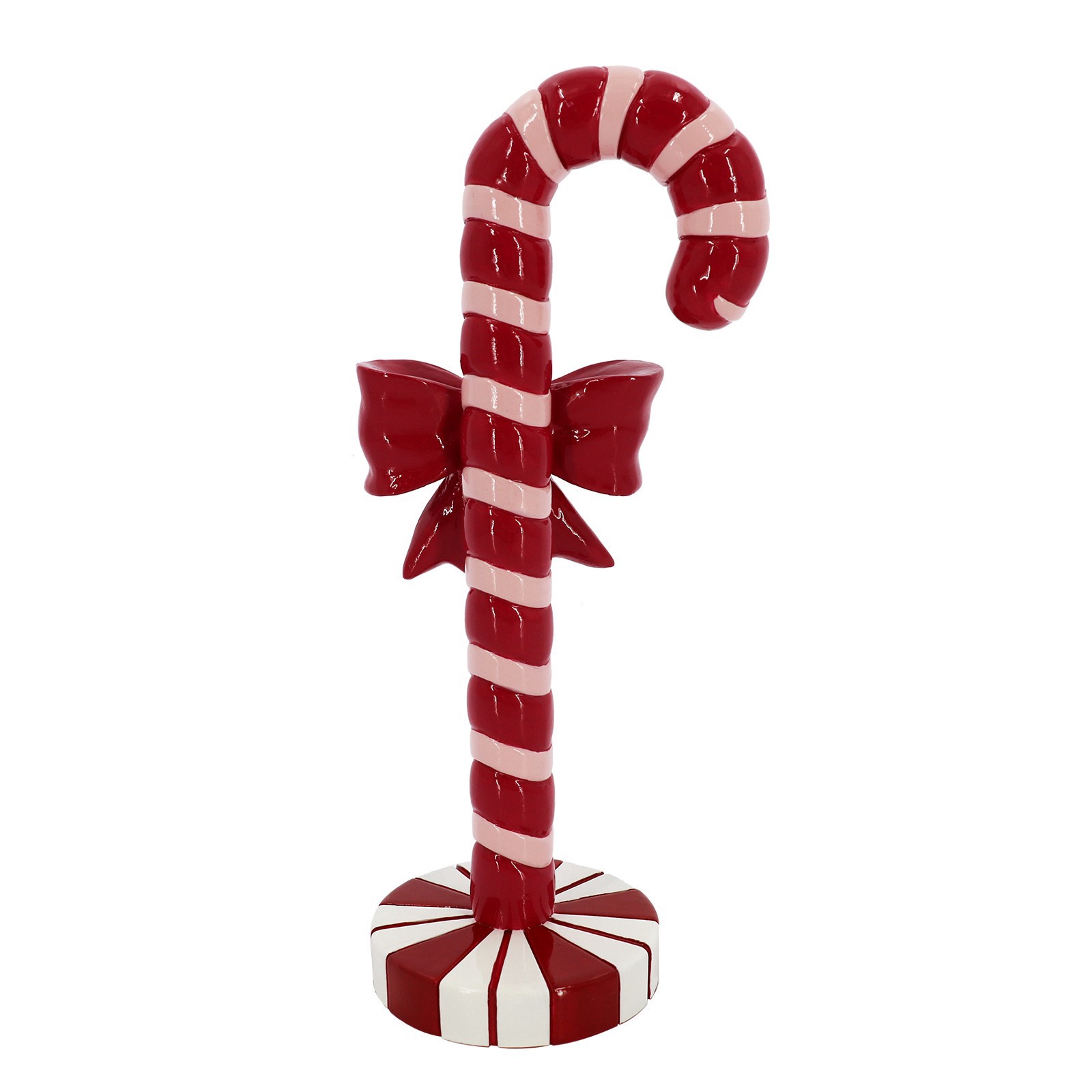 slide 3 of 4, 8" Candy Cane With Bow Tabletop Decor By Ashland, 3.5 in x 2.5 in x 8 in