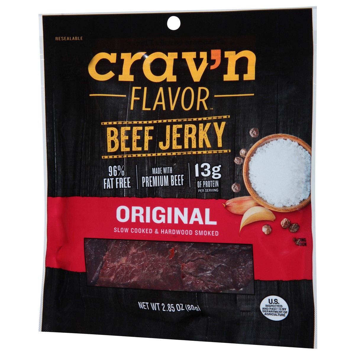slide 8 of 13, Crav'n Flavor Original Beef Jerky - 2.85 oz, 2.85 oz