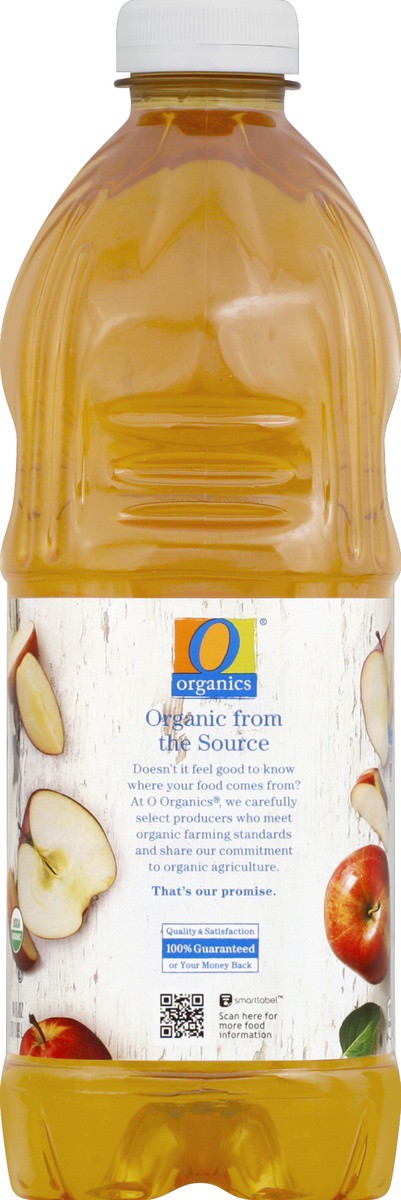 slide 3 of 4, O Organics 100% Juice Organic Apple, 64 fl oz