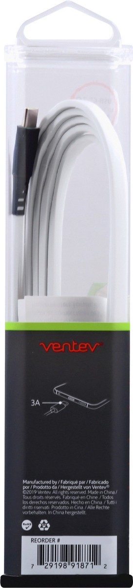 slide 7 of 11, Ventev 6 Feet USB-A to USB-C Cable 1 ea, 1 ea