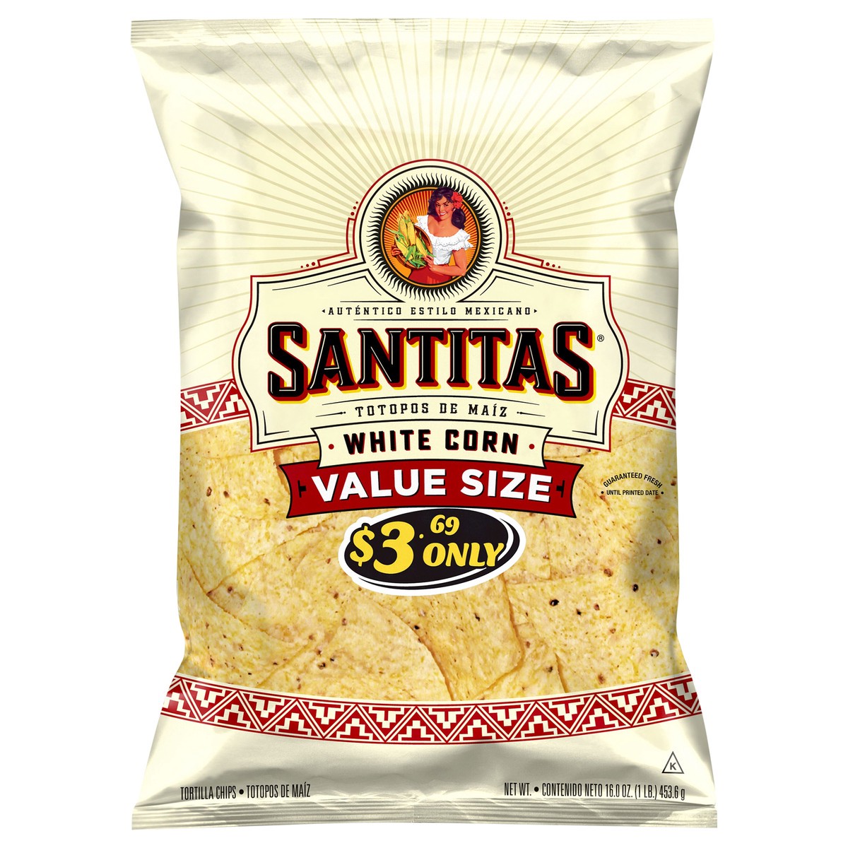 slide 1 of 4, Santitas Tortilla Chips, 16 oz