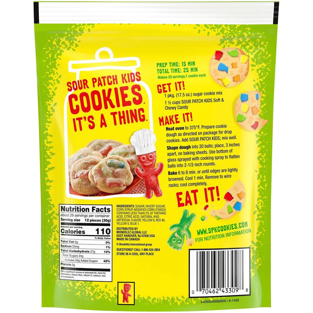 slide 5 of 9, SOUR PATCH KIDS Original Soft & Chewy Candy, Family Size- 14.4 oz, 14.4 oz