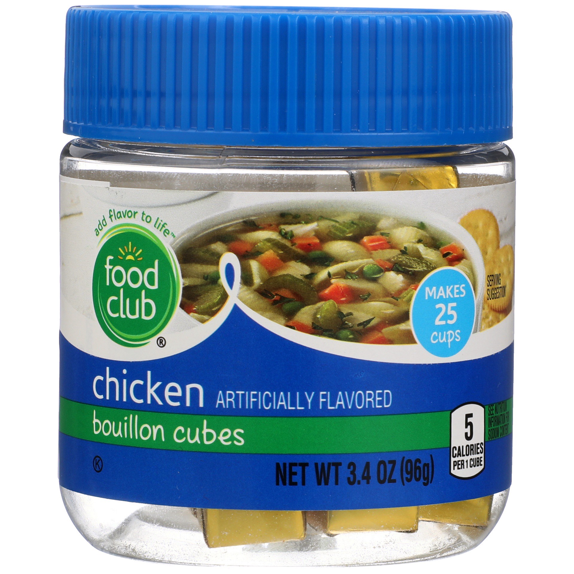 slide 1 of 6, Food Club Bouillon Cubes, Chicken, 3.4 oz