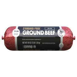 Standard Pride 73% Lean / 27% Fat, Ground Beef Roll, 3 lb.