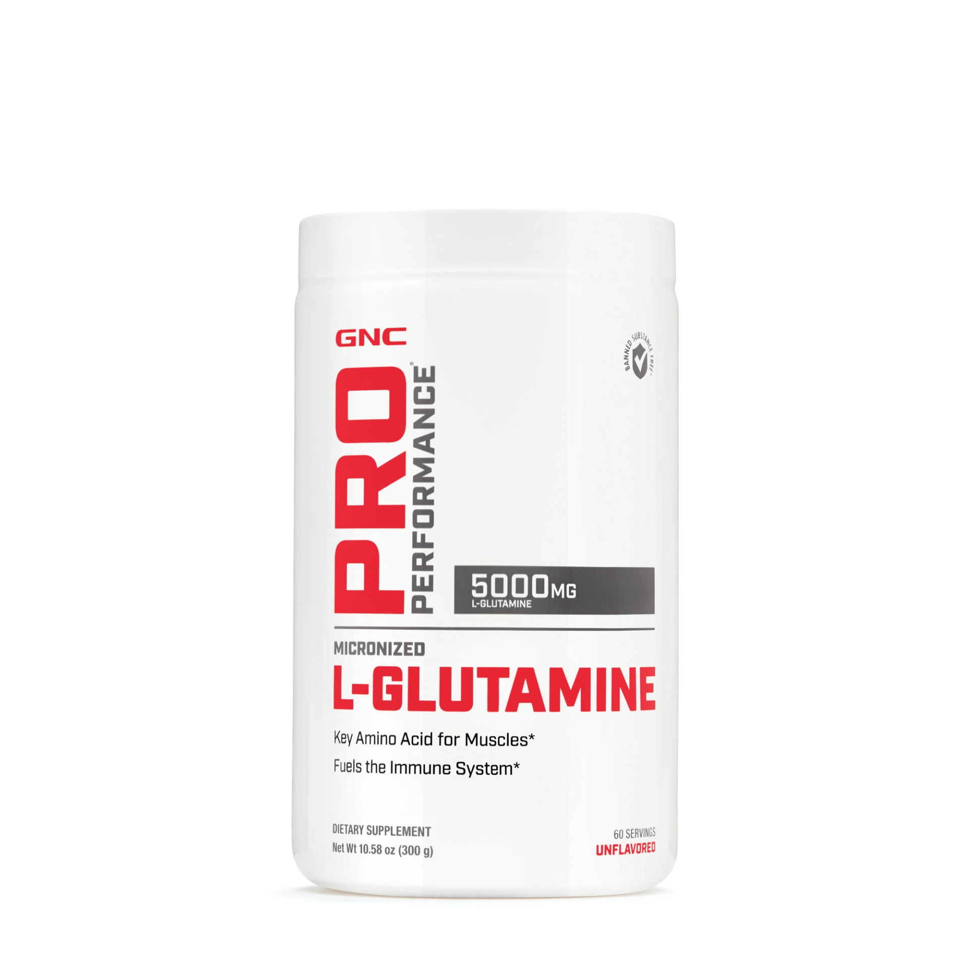 slide 1 of 1, GNC Pro Performance Micronized L-Glutamine - Unflavored, 1 ct